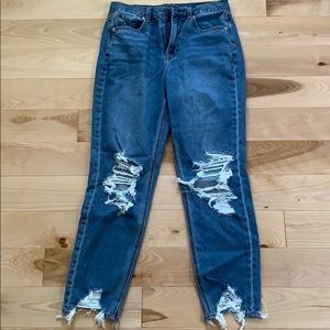 American Eagle Distressed Mom Jeans